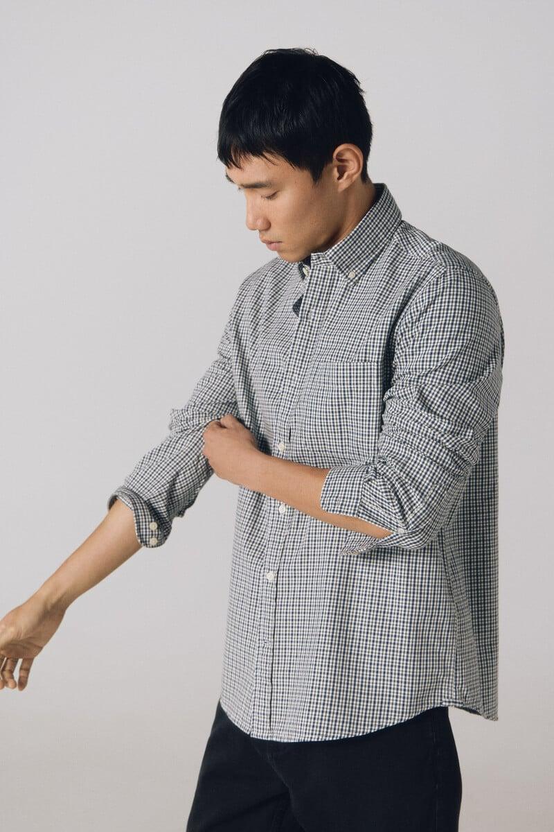 Cortefiel Camisa Twill Cuadros