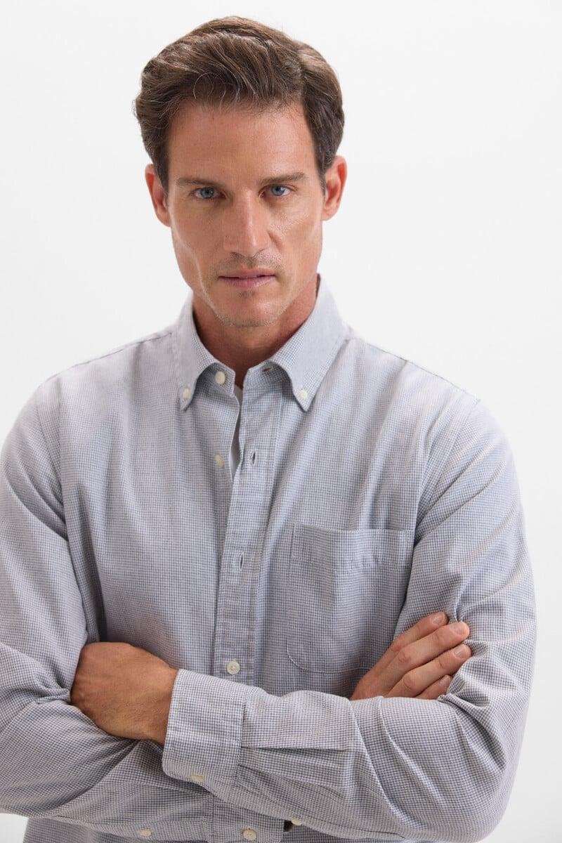 Cortefiel Camisa Twill Cuadros