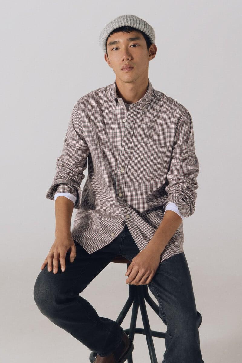 Cortefiel Camisa Twill Cuadros