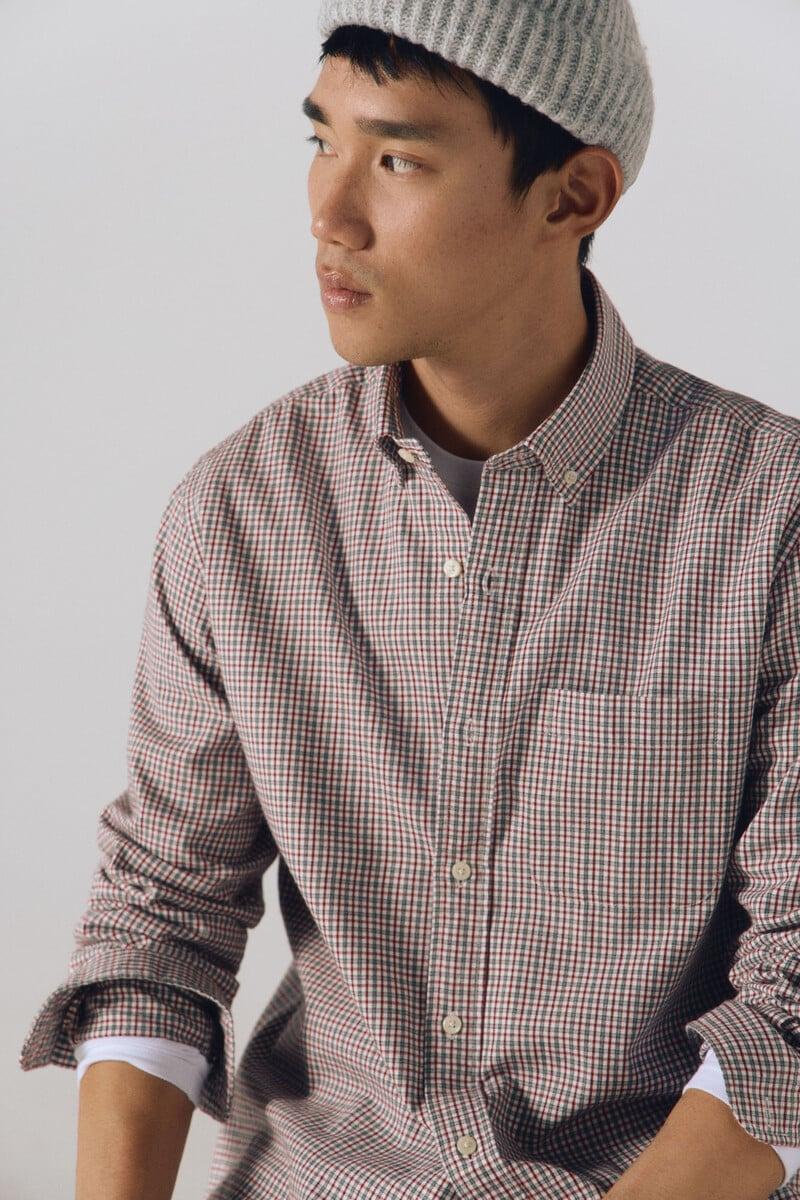 Cortefiel Camisa twill cuadros