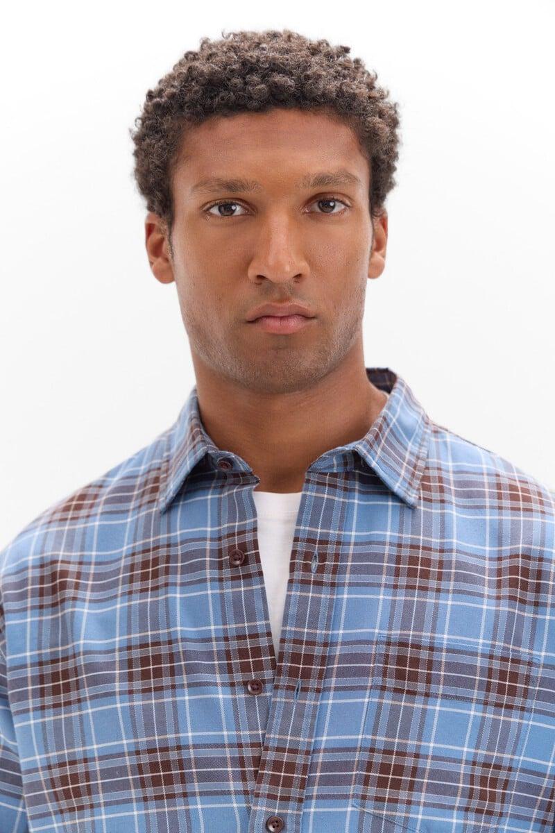 Cortefiel Camisa Twill Cuadros