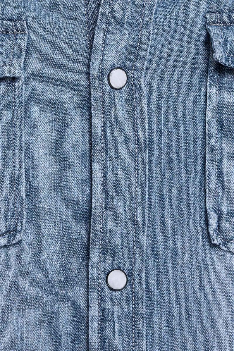 Cortefiel Camisa Vaquera Loose Fit PLUS