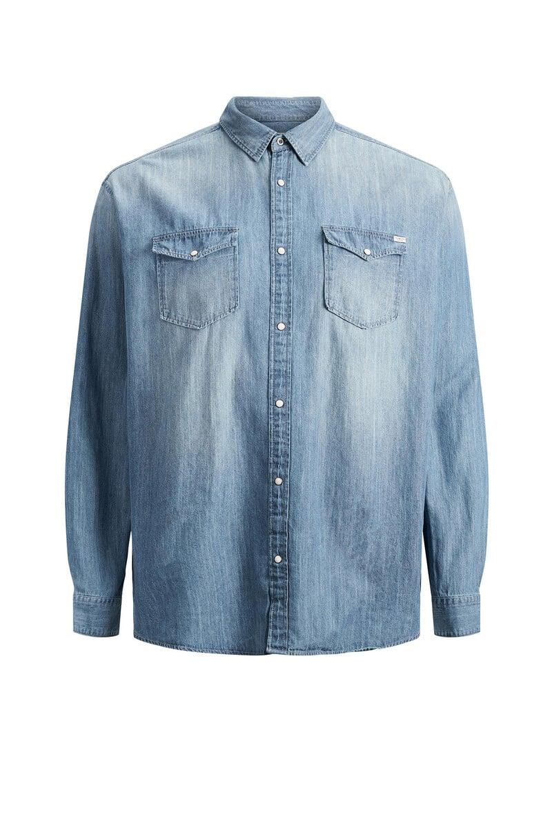 Cortefiel Camisa vaquera loose fit PLUS