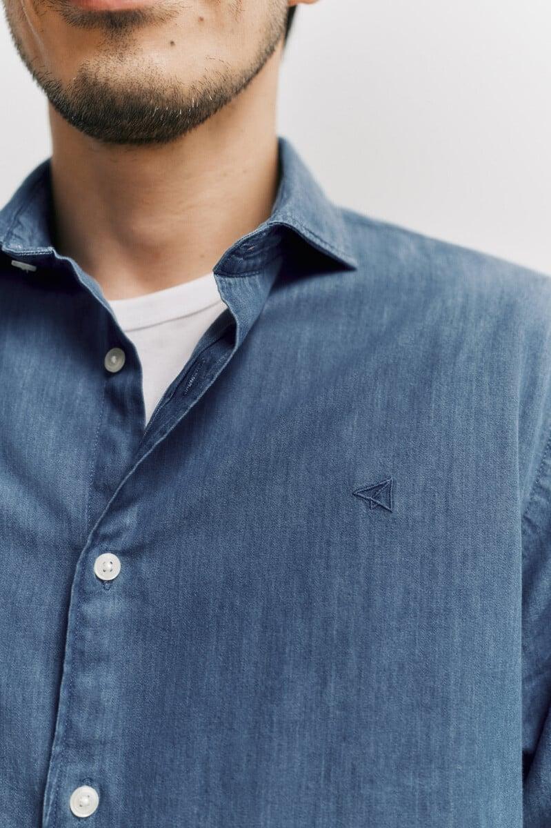 Cortefiel Camisa Vaquera Manga Larga 