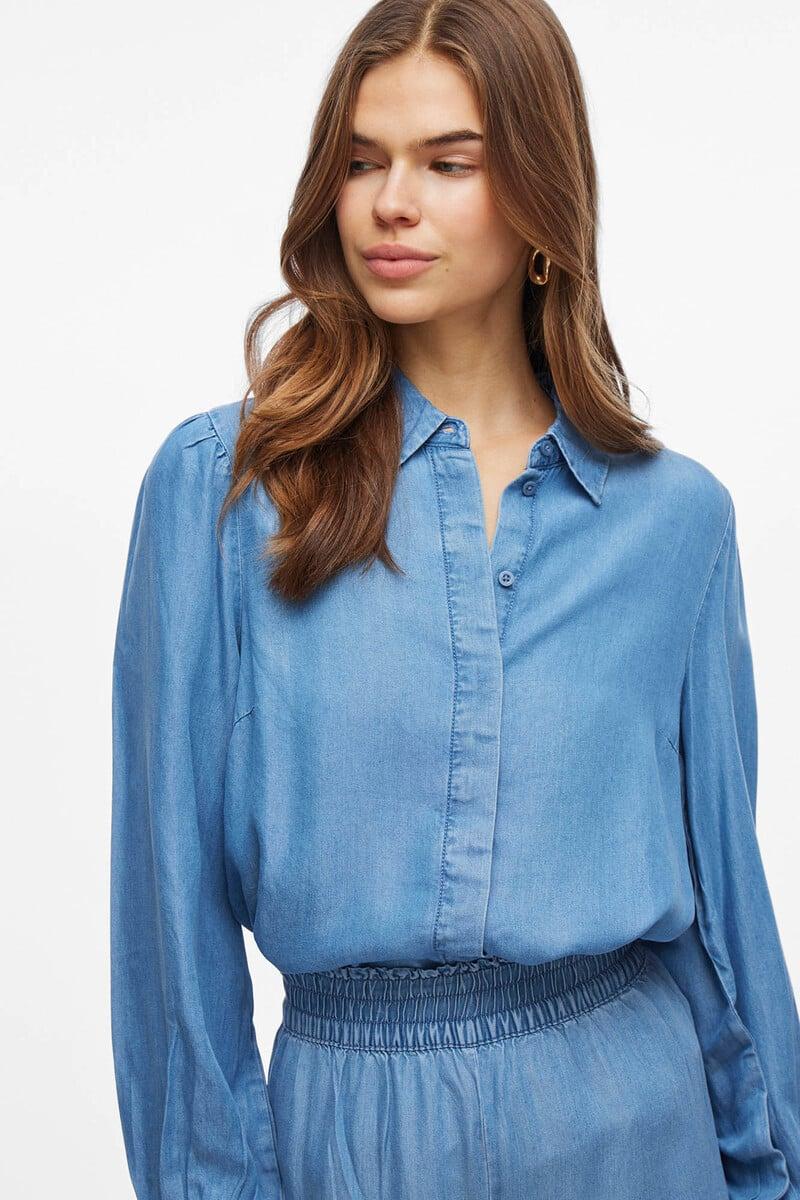 Cortefiel Camisa Vaquera Manga Larga