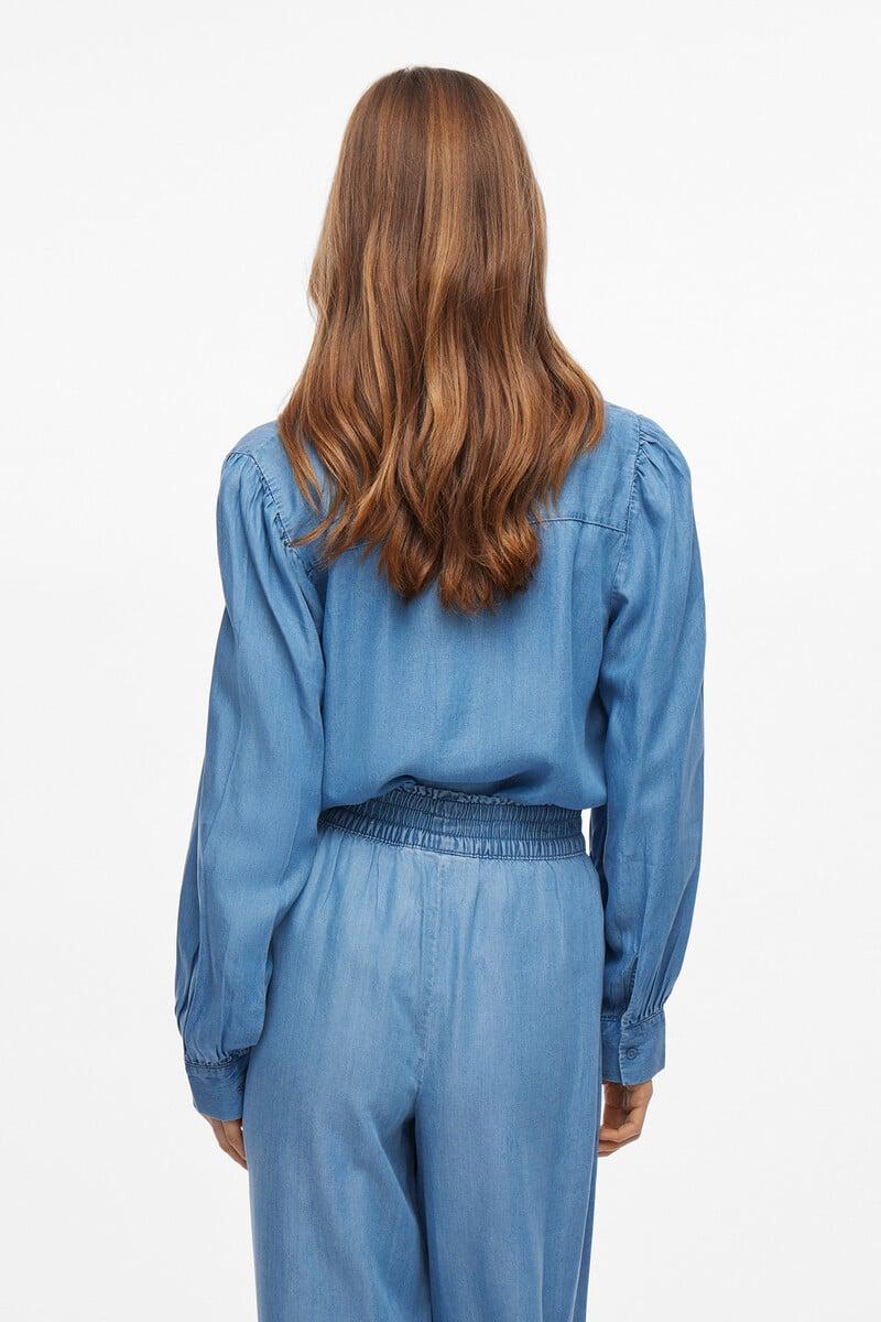 Cortefiel Camisa Vaquera Manga Larga