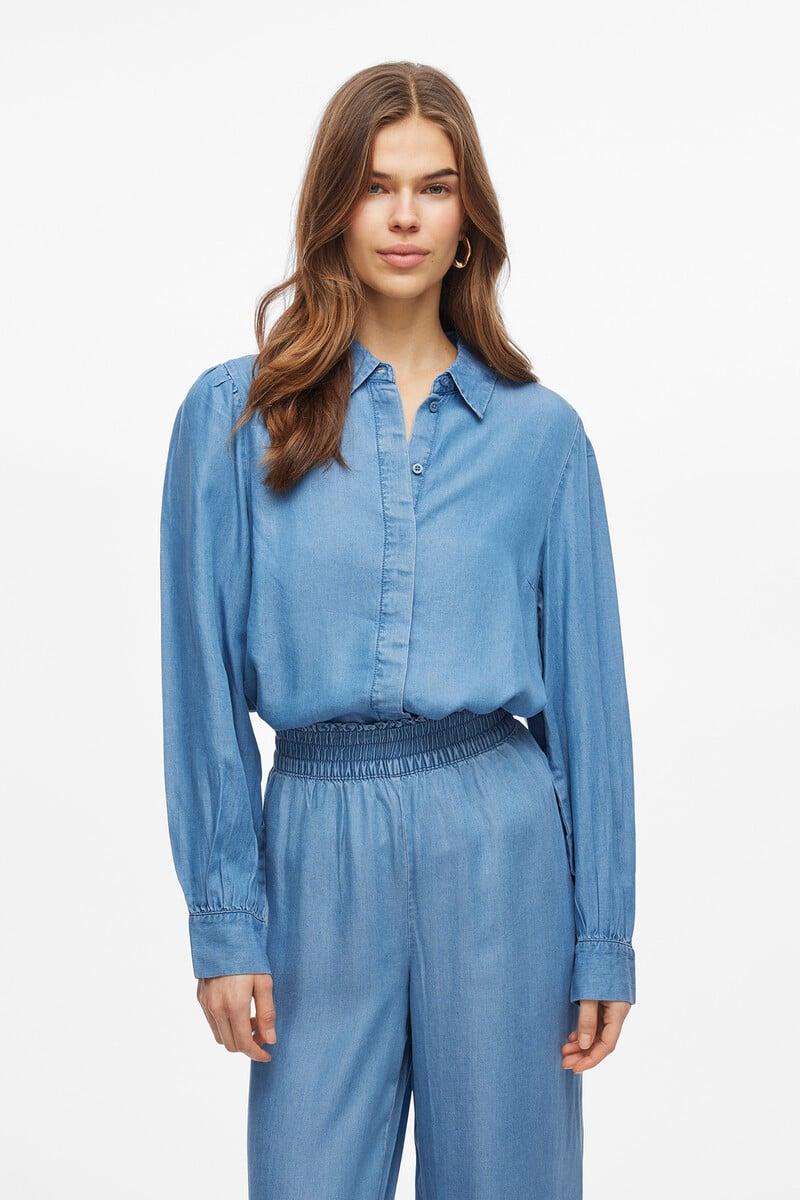 Cortefiel Camisa vaquera manga larga