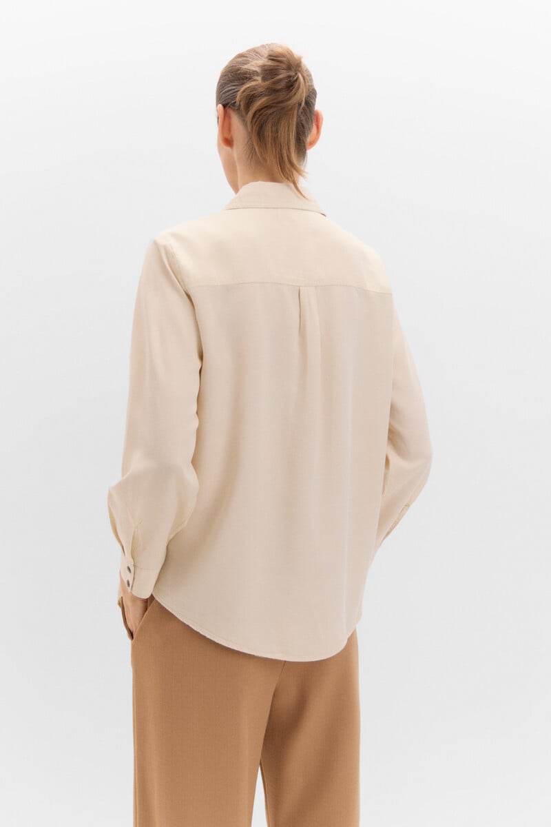 Cortefiel Camisa Vaquera Tencel