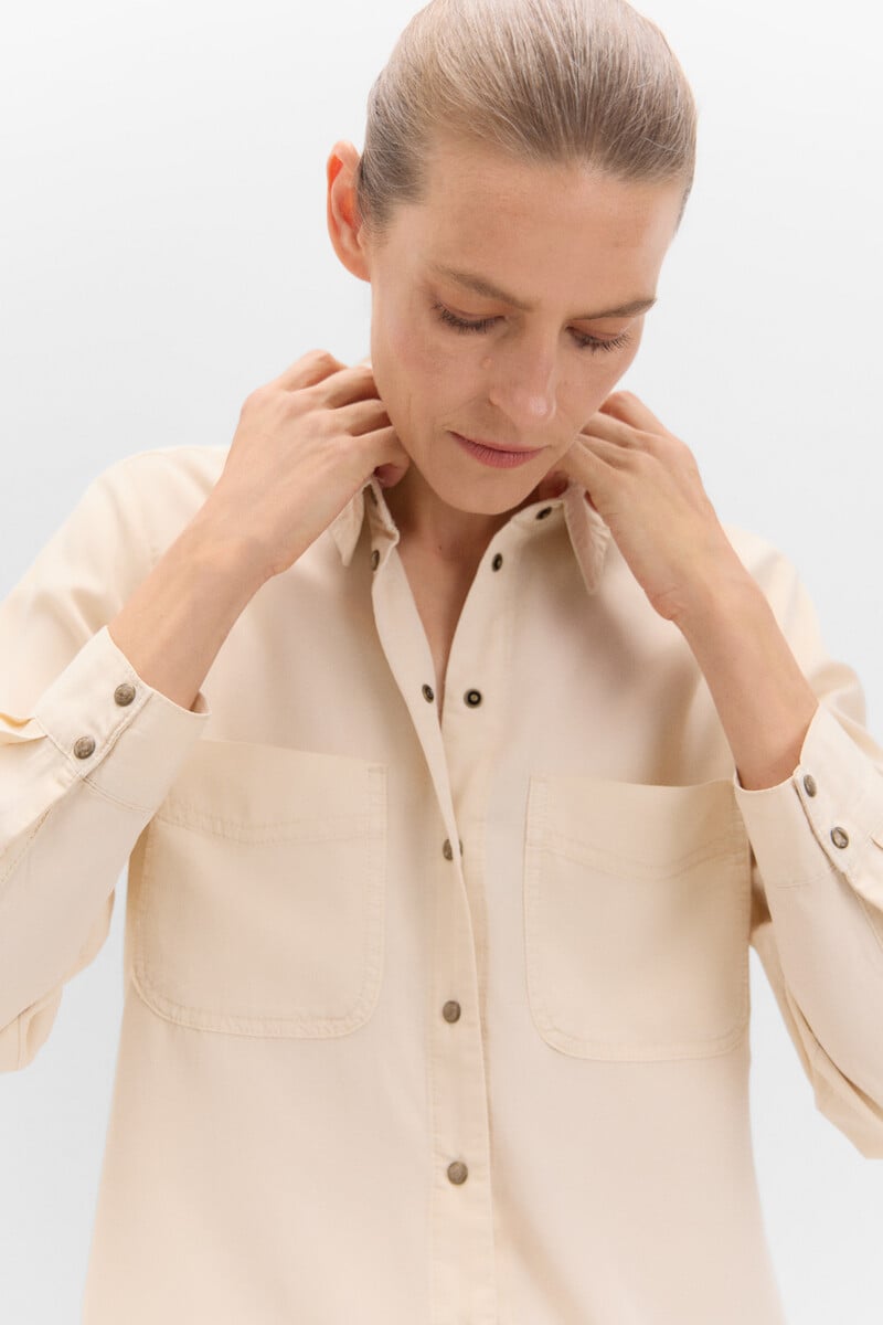Cortefiel Camisa Vaquera Tencel