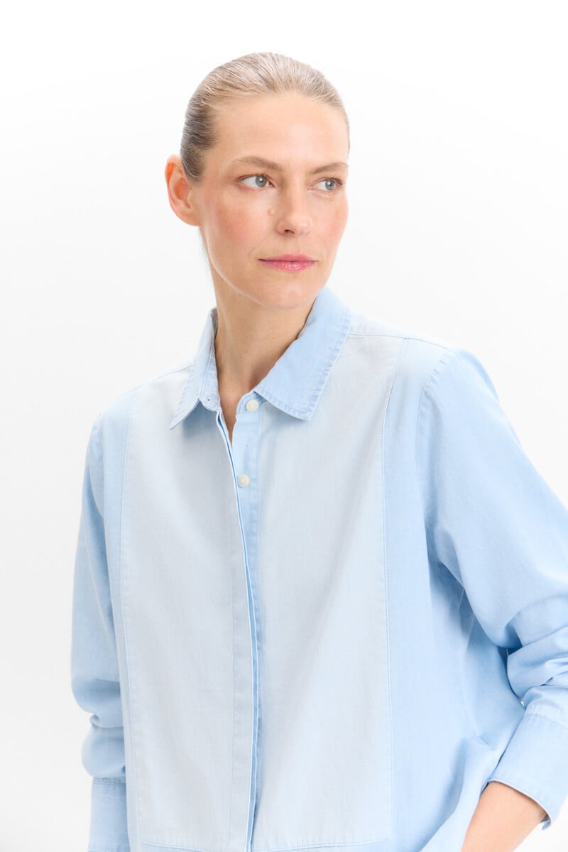 Cortefiel Camisa Vaquera Tonos