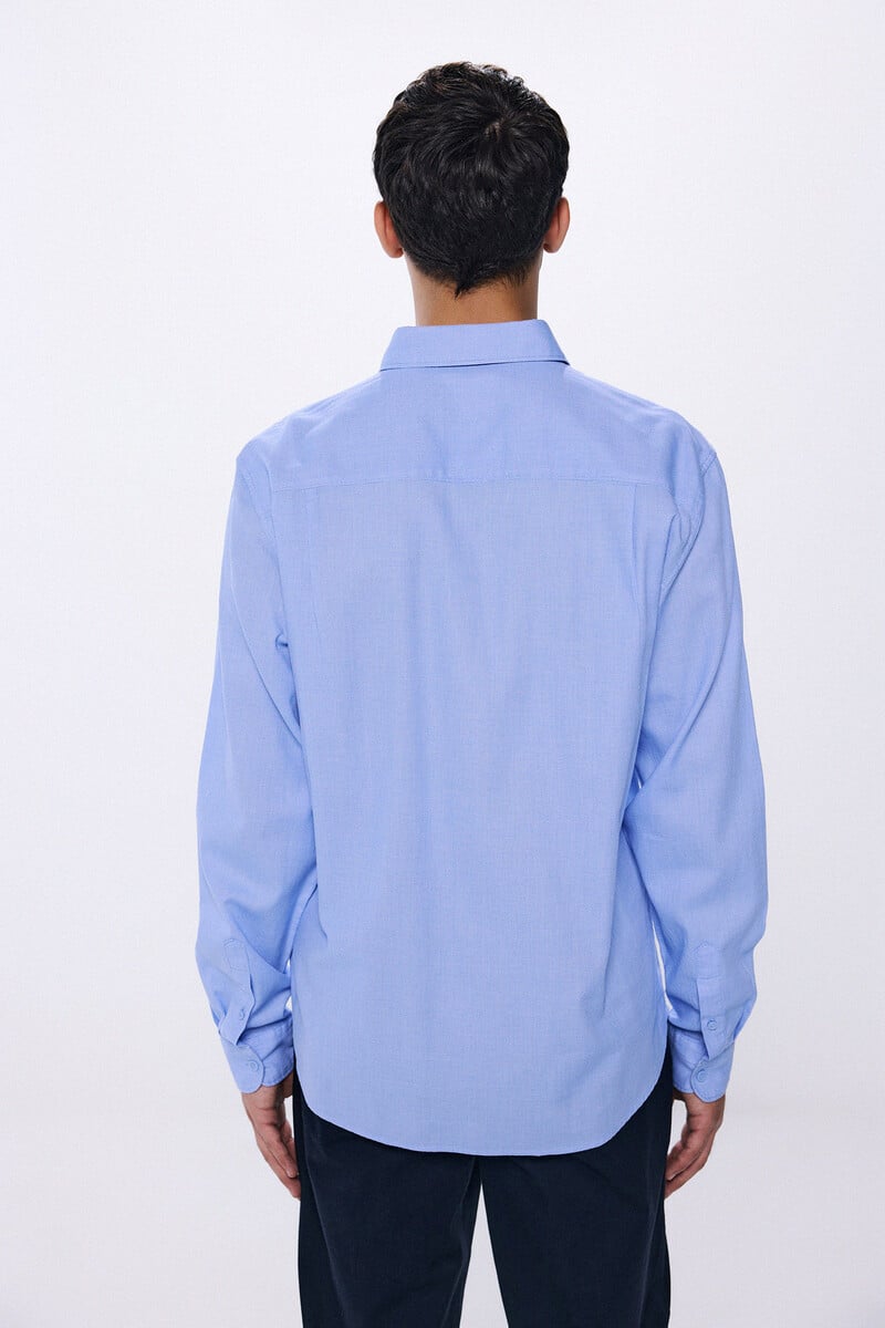 Cortefiel Camisa Vestir Bicolor