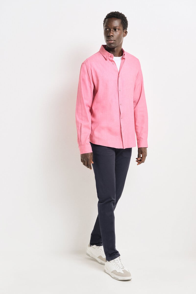 Cortefiel Camisa Vestir Bicolor