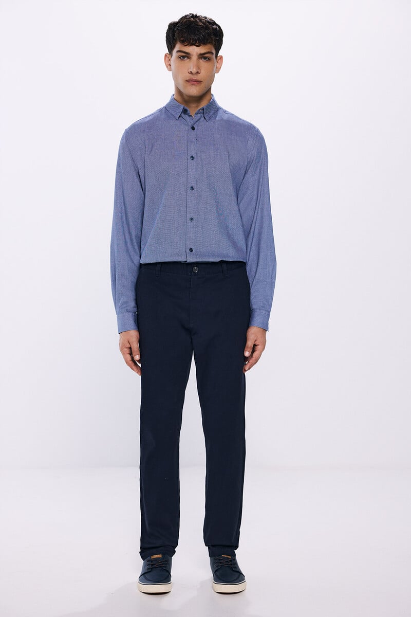 Cortefiel Camisa Vestir Bicolor