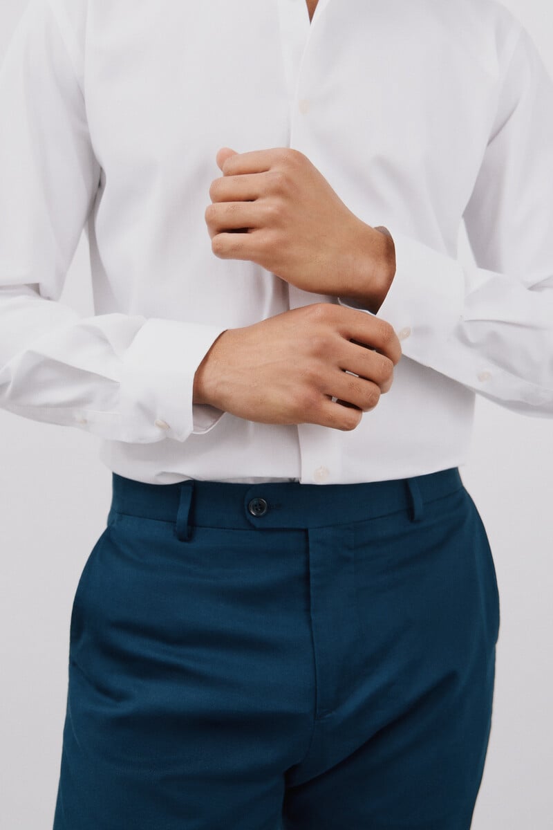 Cortefiel Camisa Vestir Lisa Fácil Plancha