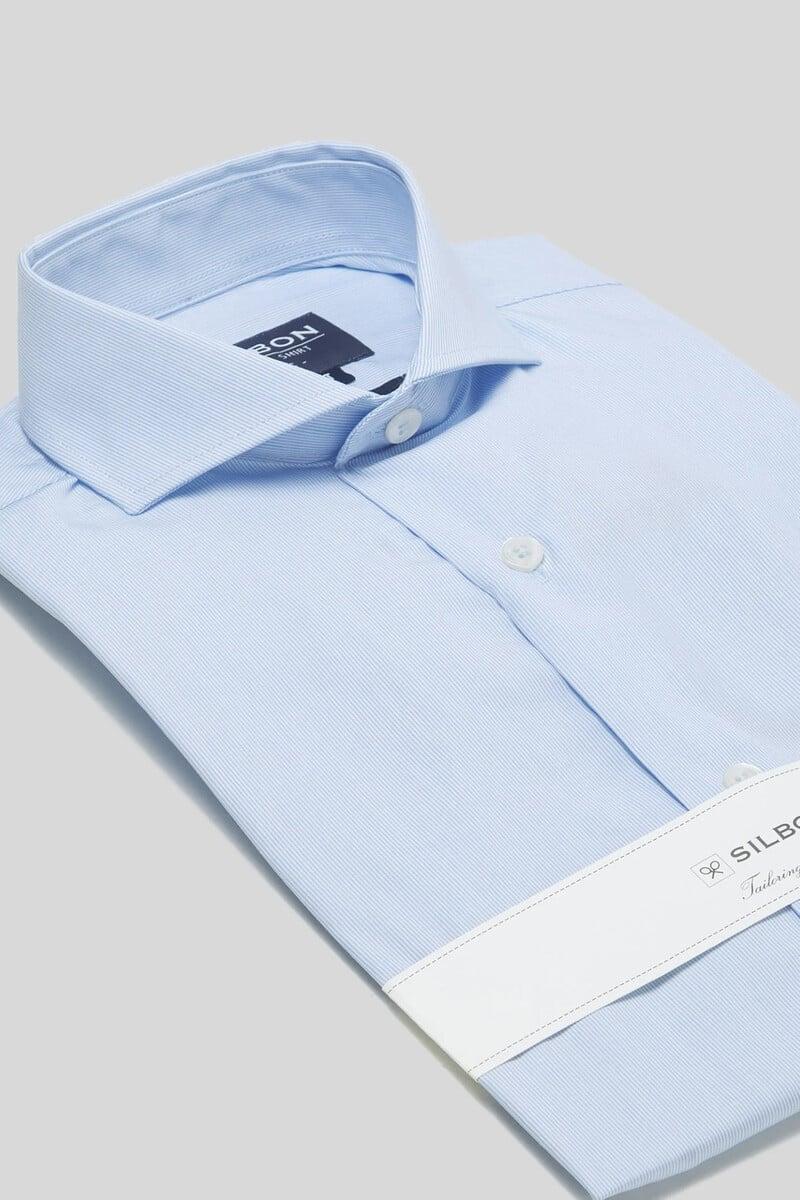 Cortefiel Camisa Vestir Mini Rayas Puño Simple