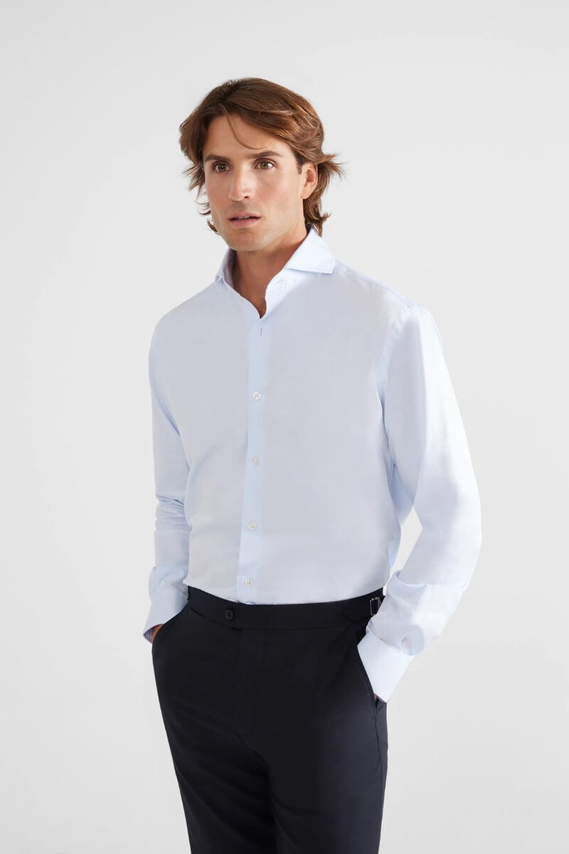 Cortefiel Camisa Vestir Puño Simple