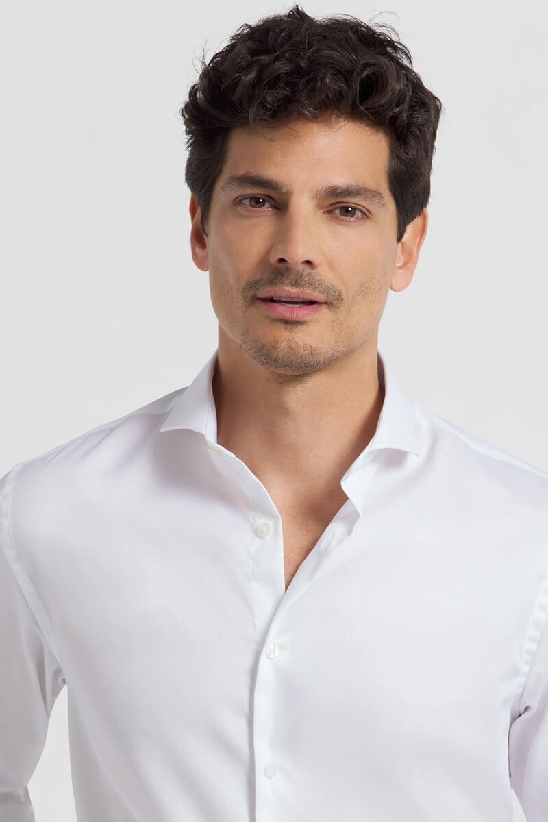 Cortefiel Camisa Vestir Puño Simple Easy Iron