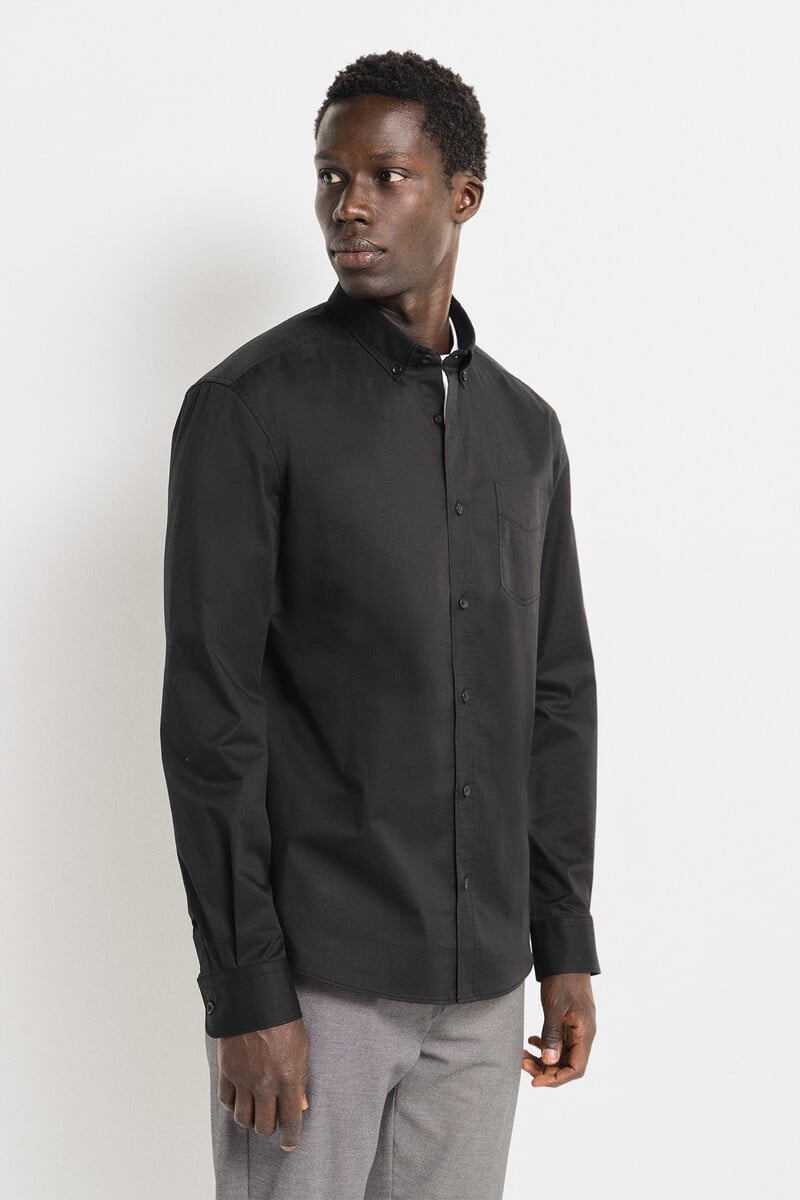 Cortefiel Camisa Vestir Tejido Elástico