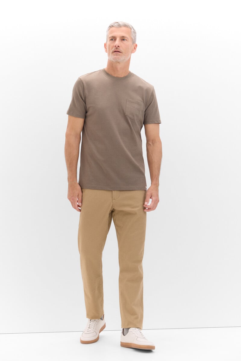 Cortefiel Camiseta Basica Bolsillo
