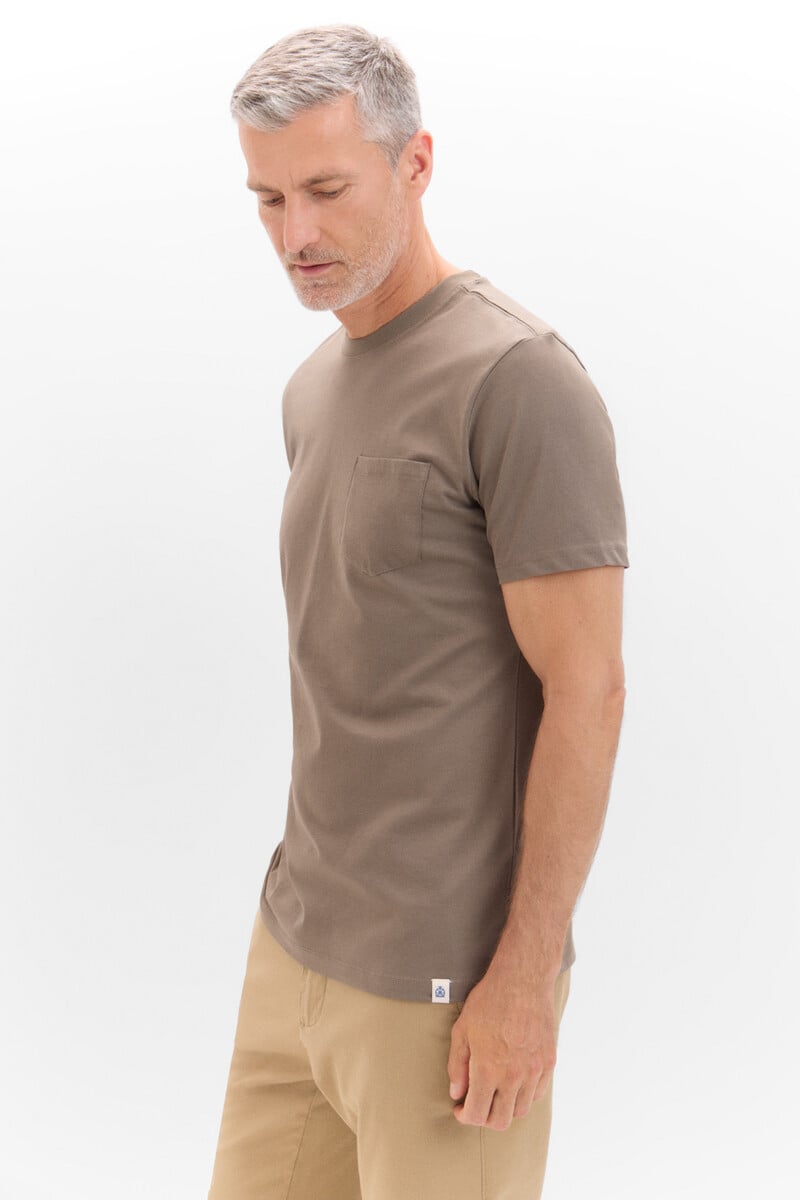 Cortefiel Camiseta Basica Bolsillo