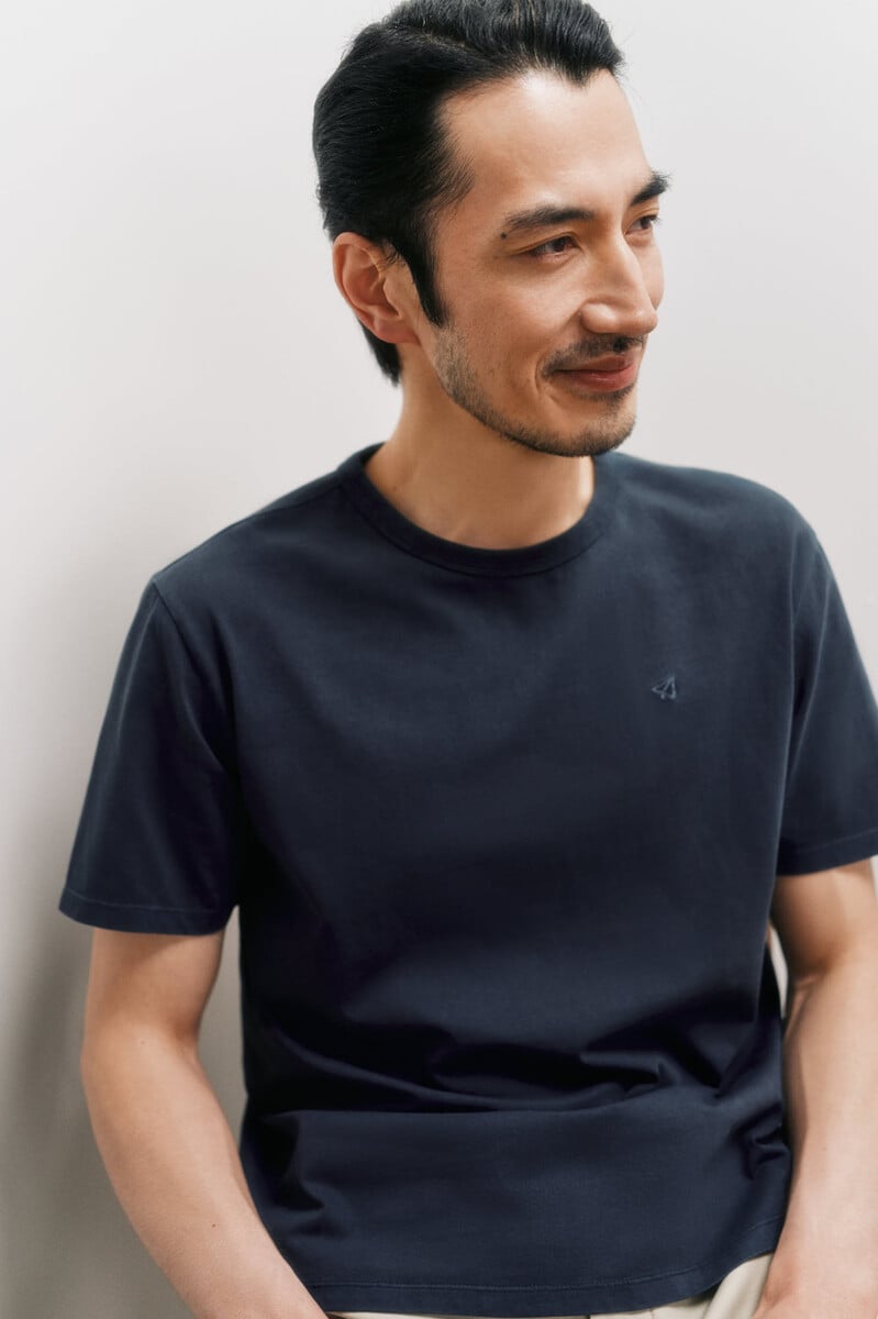 Cortefiel Camiseta Básica Con Bordado Avión OOTO