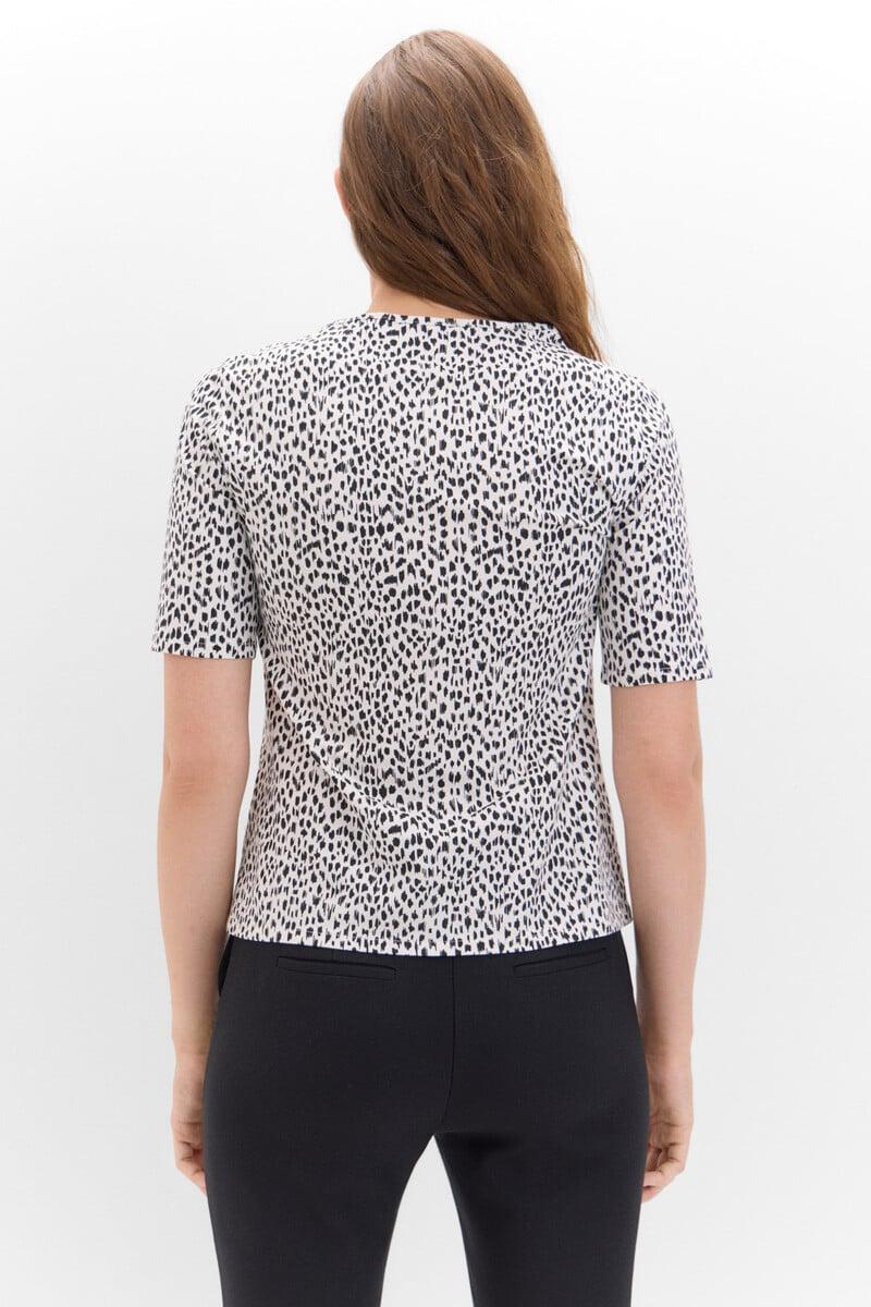 Cortefiel Camiseta Básica Con Botones Dorados