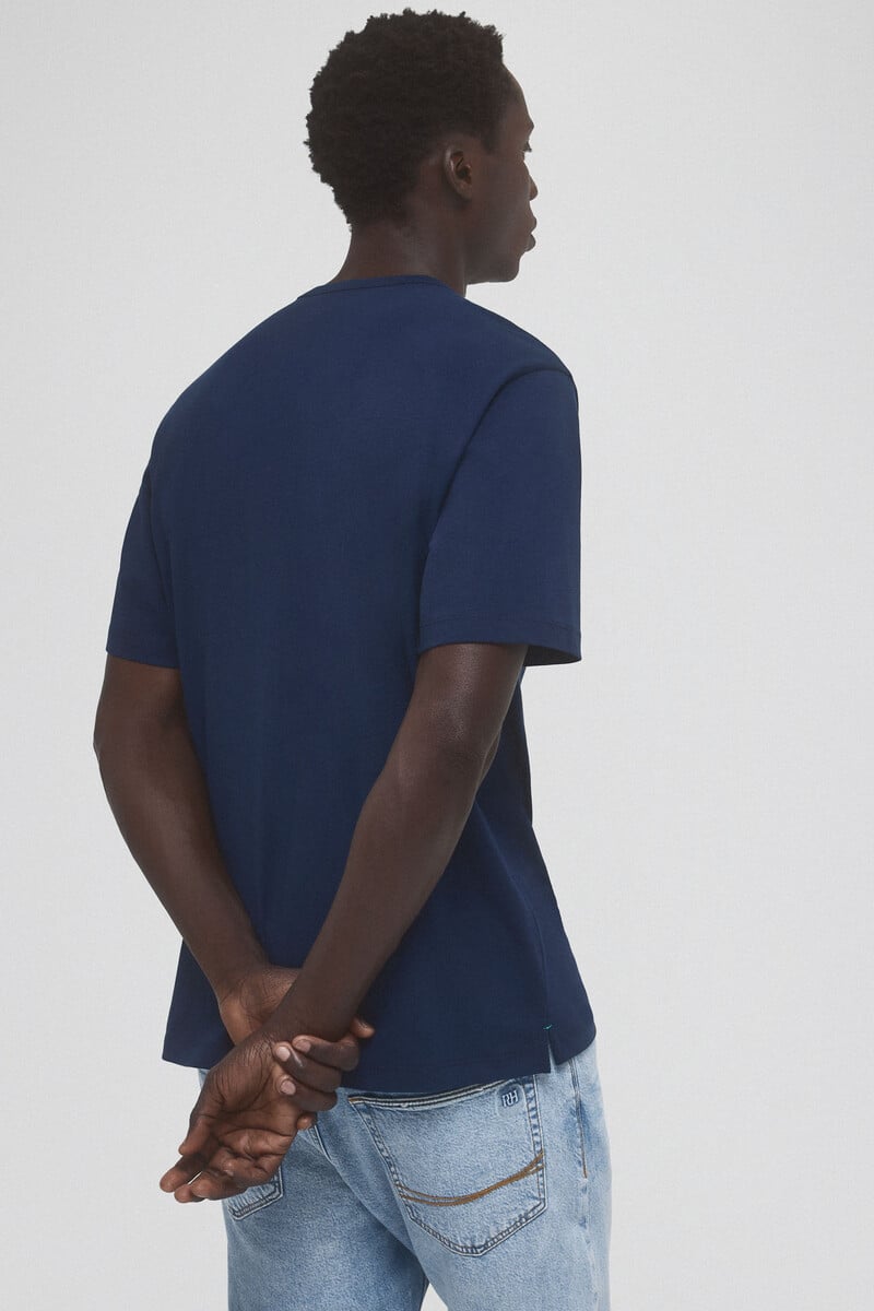 Cortefiel Camiseta Básica Con Logo Bordado