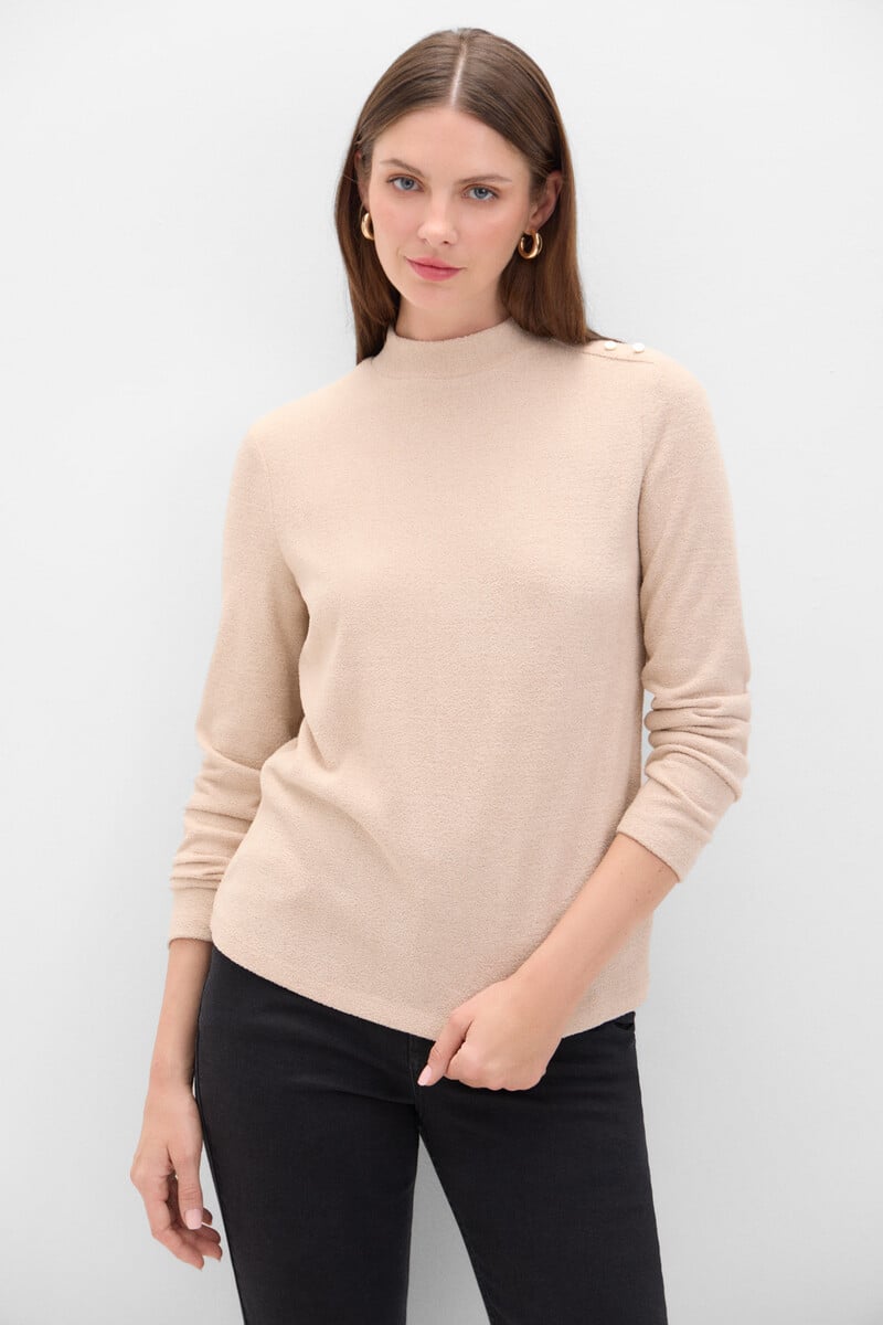 Cortefiel Camiseta Básica Con Toque De Lurex