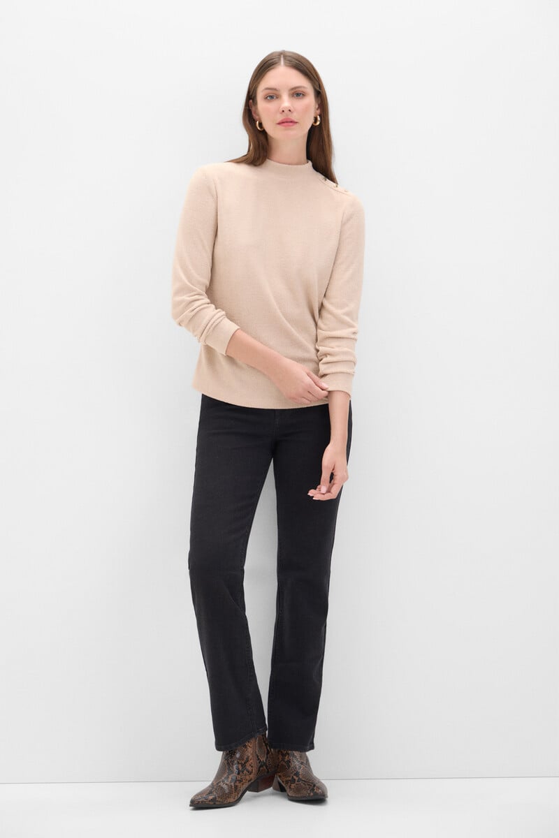 Cortefiel Camiseta básica con toque de lurex