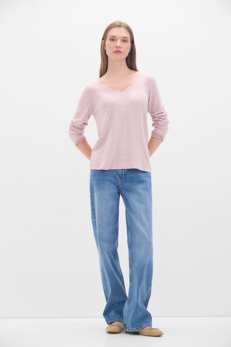 Cortefiel Camiseta Básica Cuello Pico