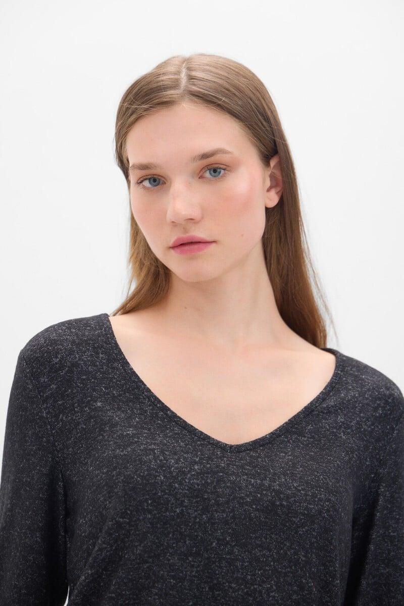 Cortefiel Camiseta Básica Cuello Pico