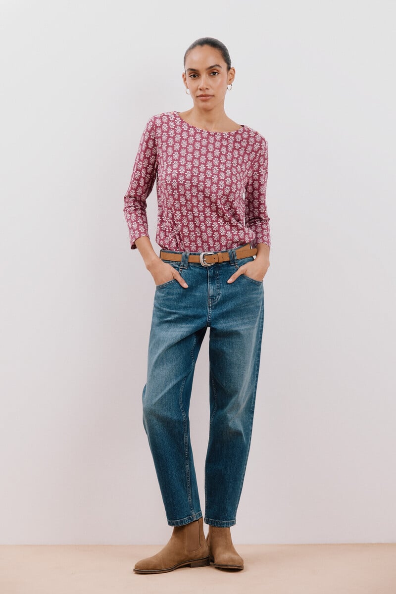 Cortefiel Camiseta Básica Escote Barco