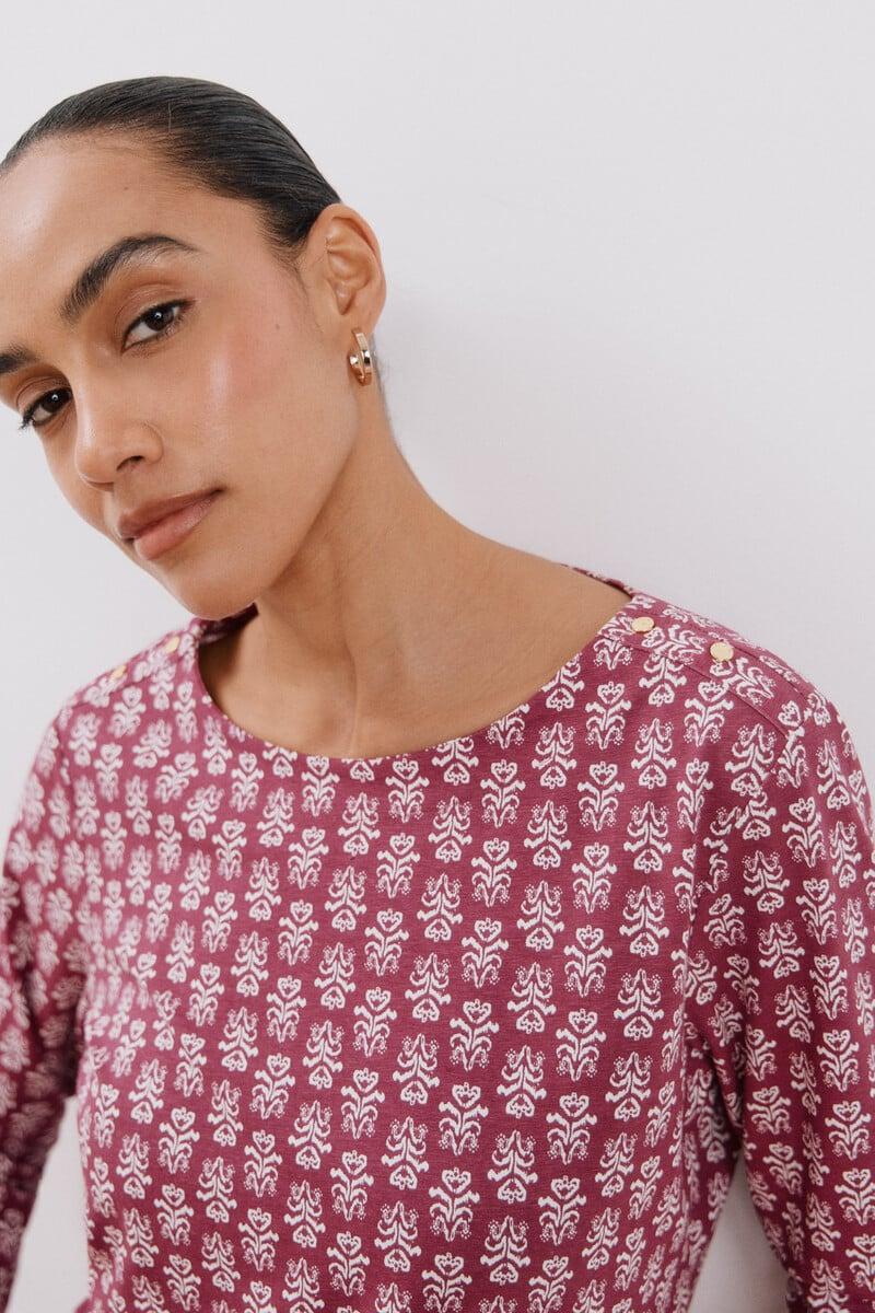 Cortefiel Camiseta básica escote barco