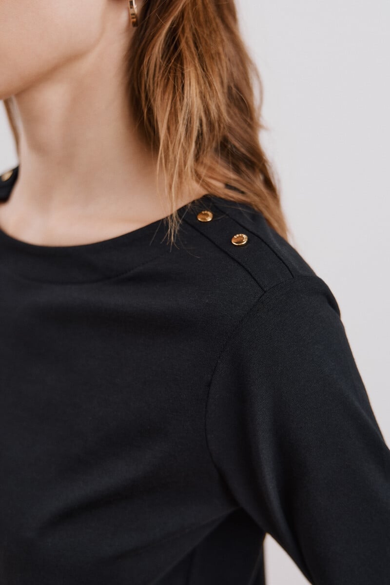 Cortefiel Camiseta Básica Escote Barco