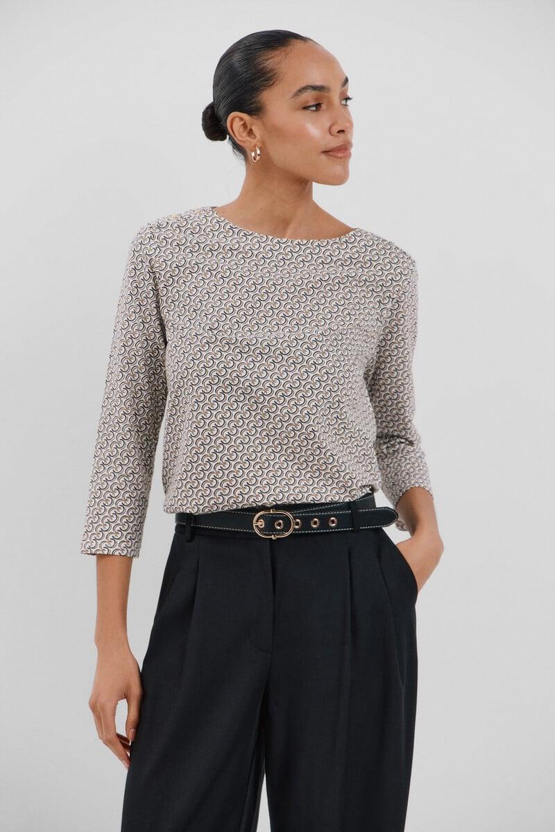 Cortefiel Camiseta Básica Escote Barco