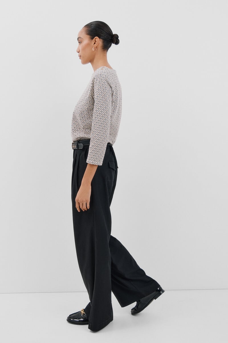 Cortefiel Camiseta Básica Escote Barco