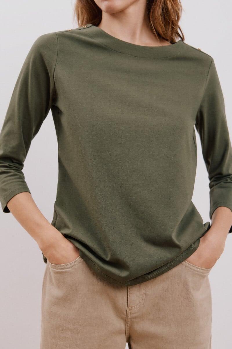 Cortefiel Camiseta Básica Escote Barco