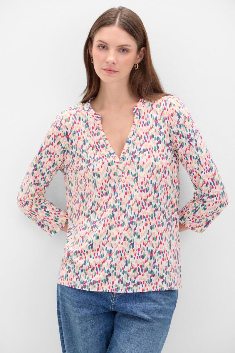 Cortefiel Camiseta Básica Fluida