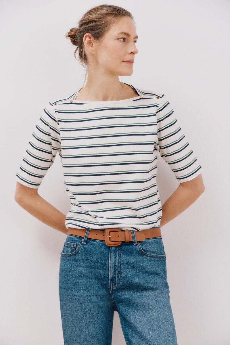Cortefiel Camiseta básica manga codo