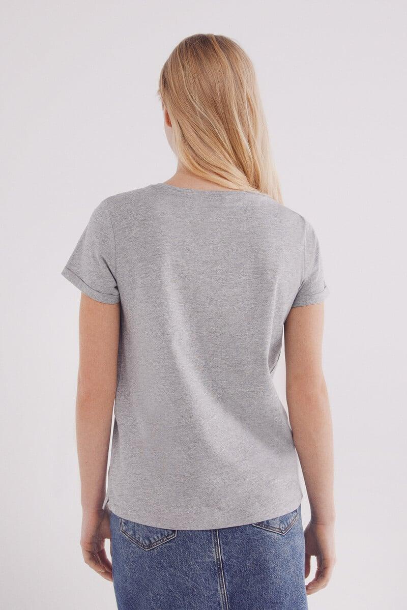 Cortefiel Camiseta Básica Manga Vuelta