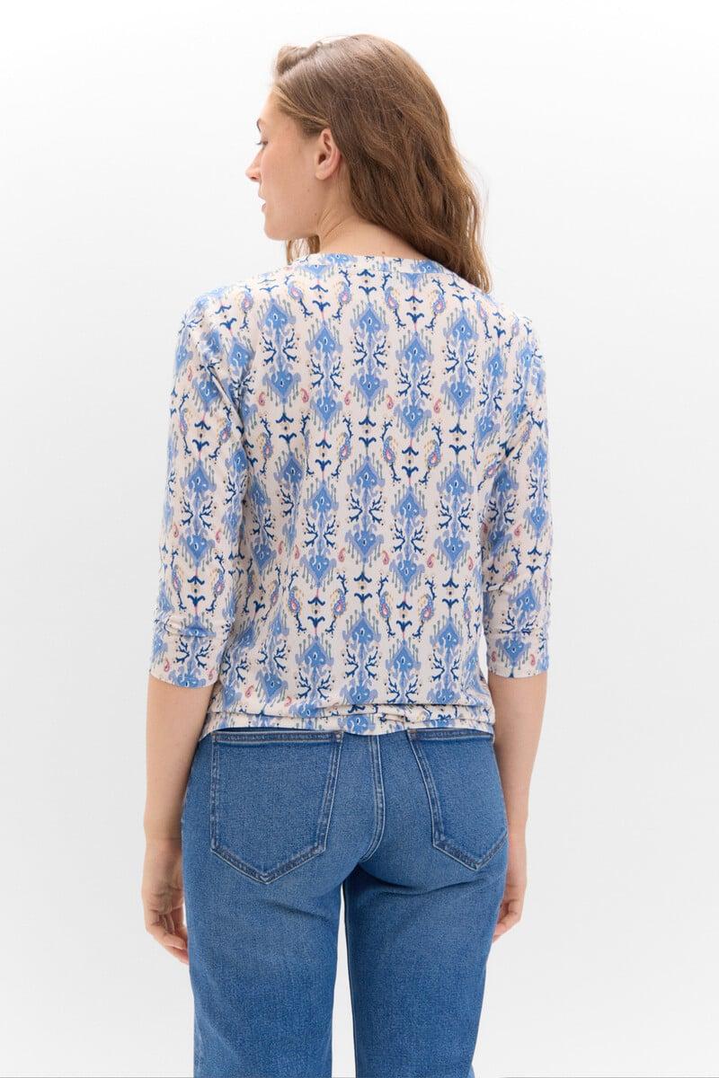 Cortefiel Camiseta Básico Con Cuello Mao