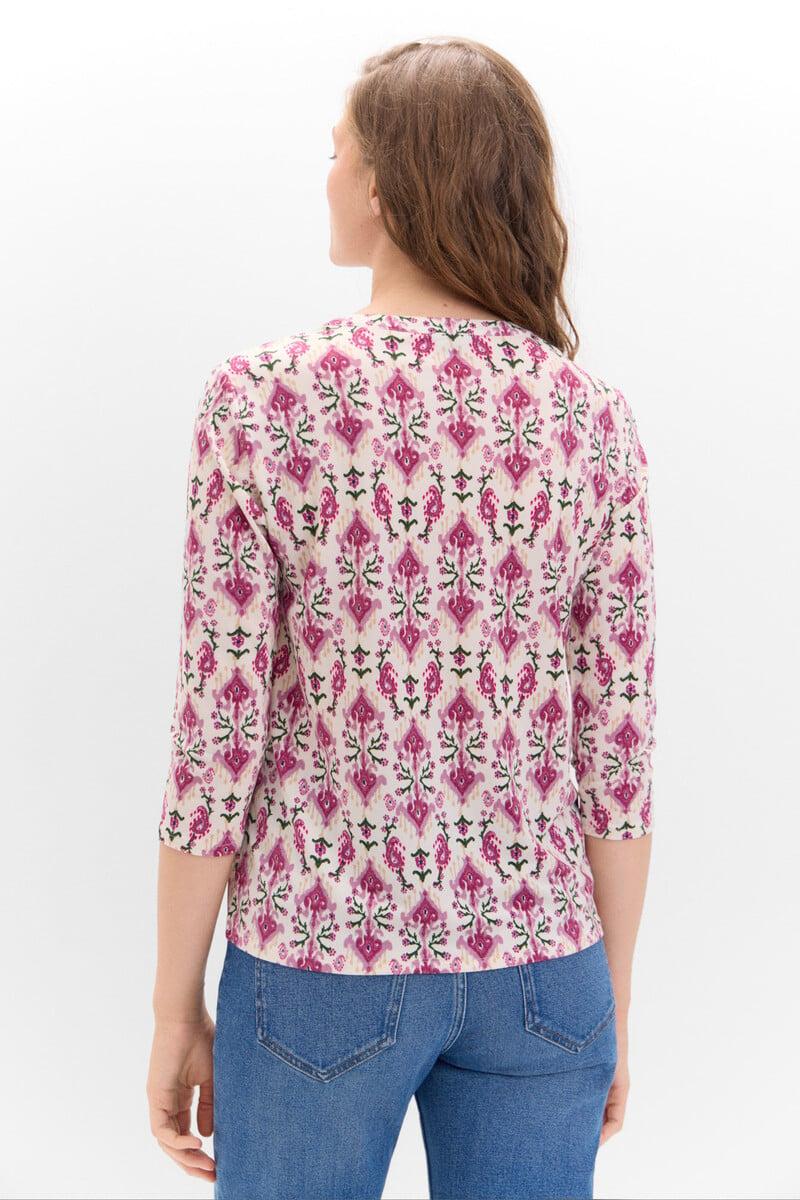 Cortefiel Camiseta Básico Con Cuello Mao