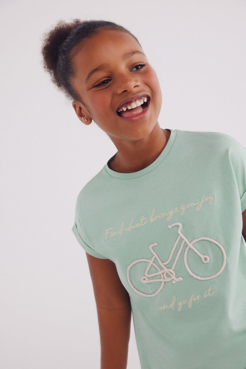 Cortefiel Camiseta Bici Cordon Niña