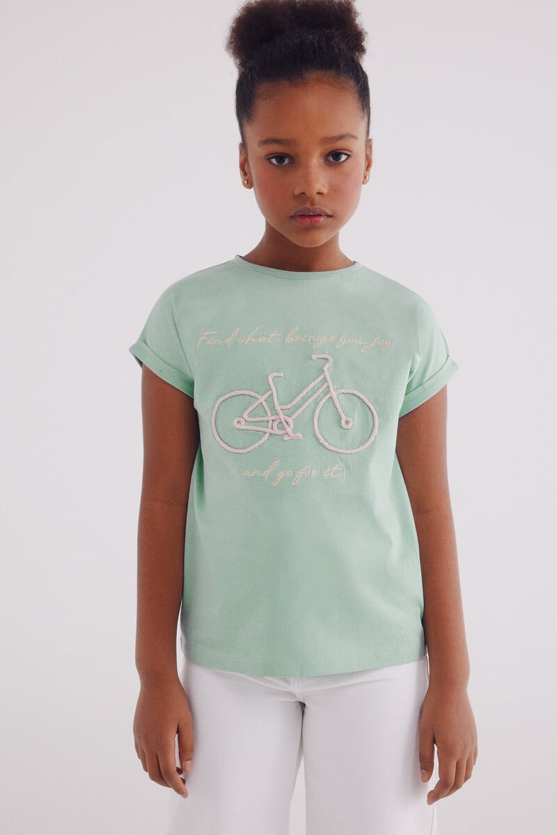 Cortefiel Camiseta bici cordon niña