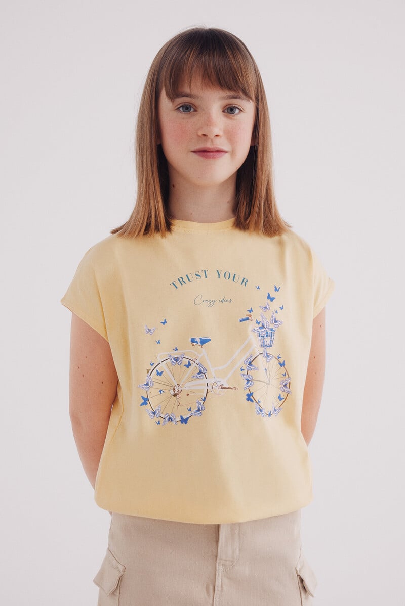 Cortefiel Camiseta Bici Niña