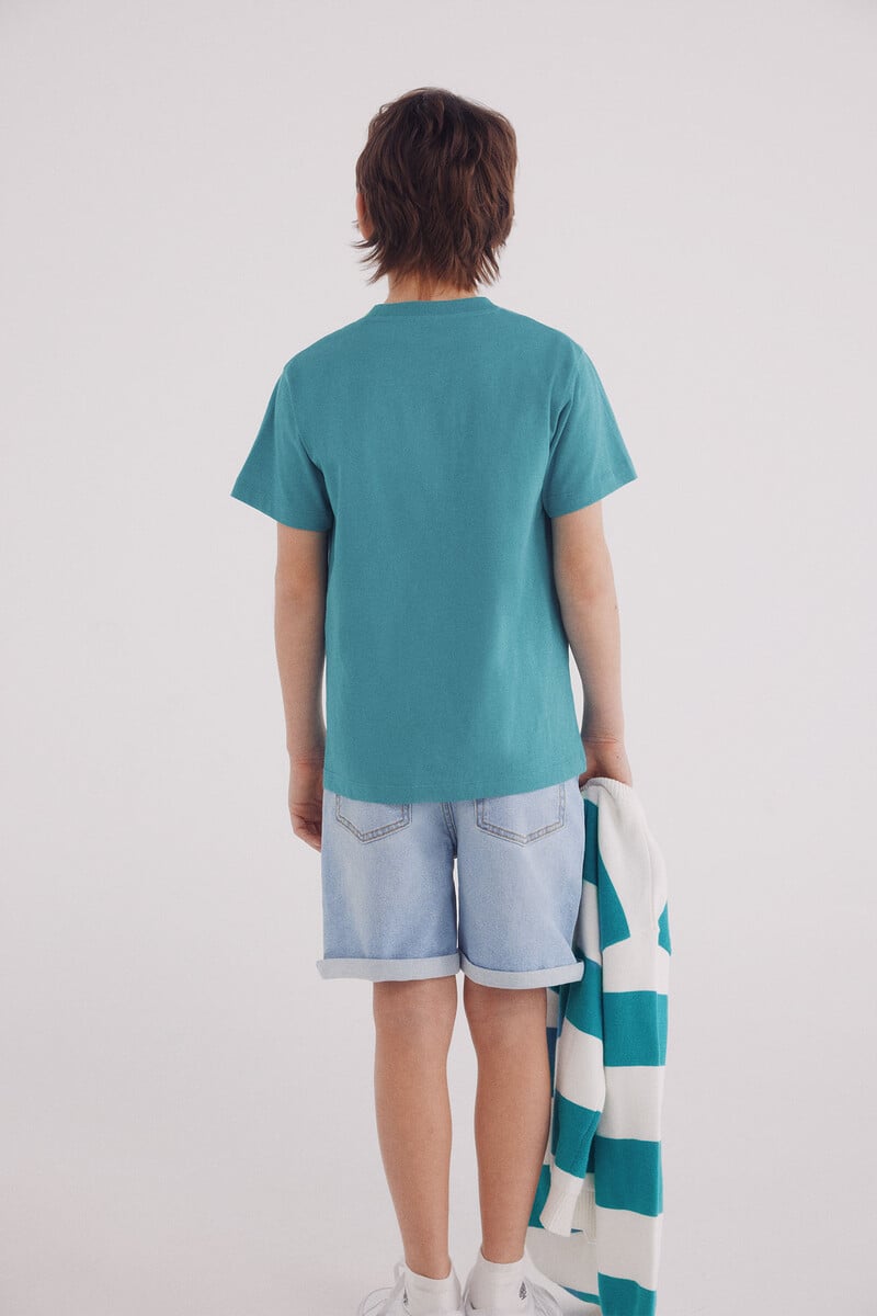 Cortefiel Camiseta Bici Tricolor Niño