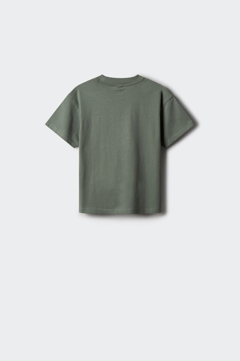 Cortefiel Camiseta Bolsillo Contraste Niño