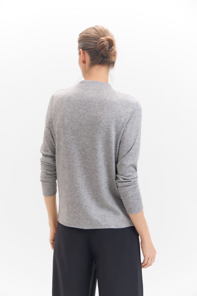 Cortefiel Camiseta Brillante Con Pliegues
