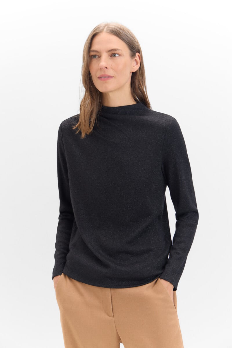 Cortefiel Camiseta brillante con pliegues