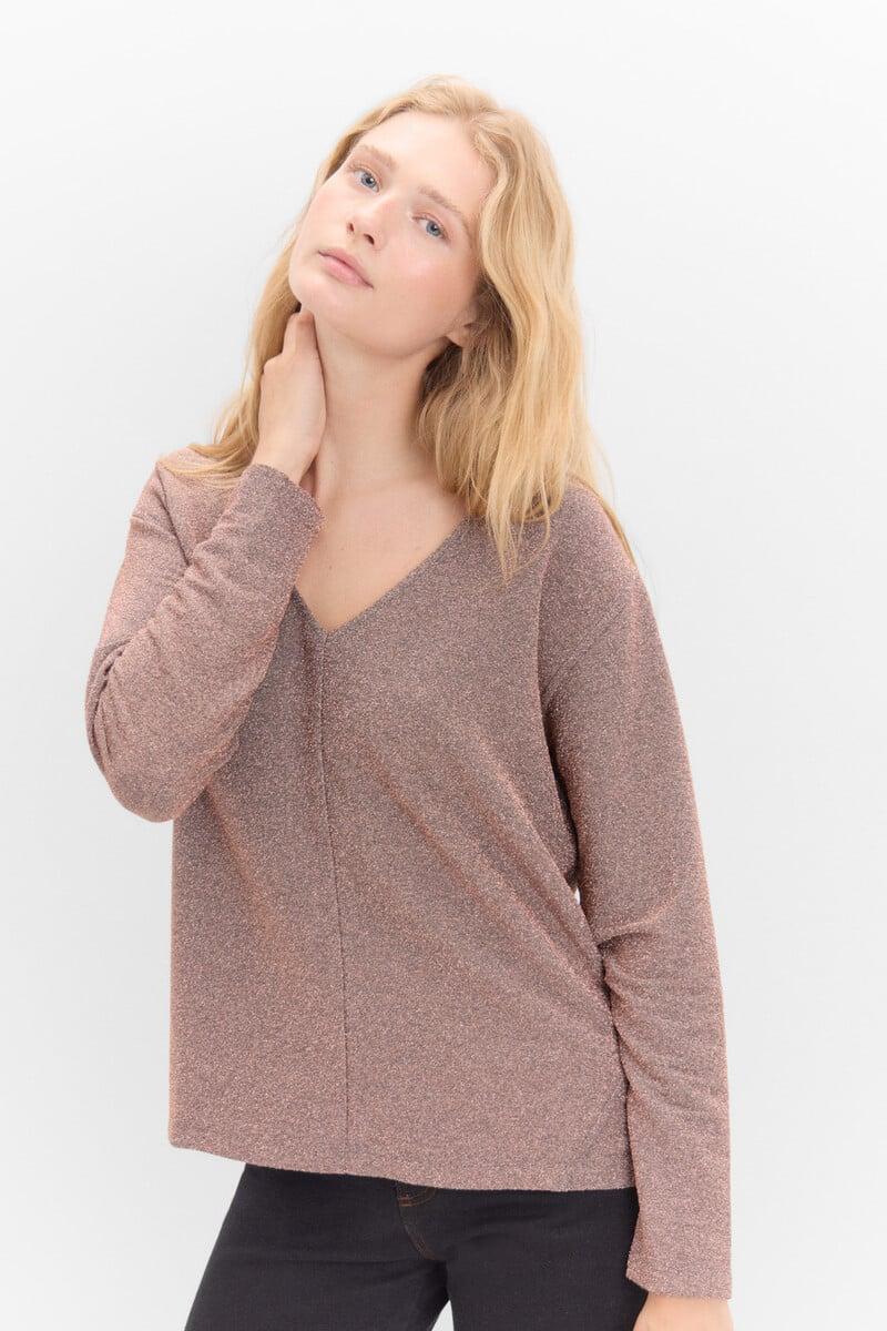 Cortefiel Camiseta Brillo